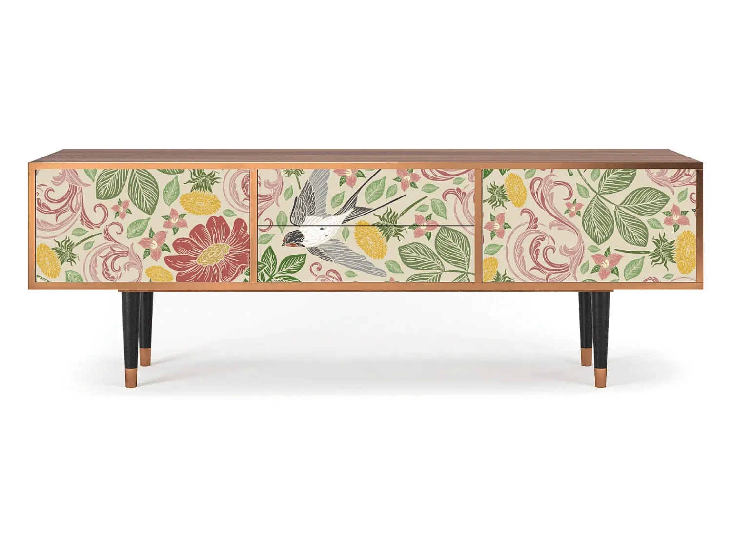 Mueble de TV - 170х59х48 cm - T4 - Spring Swallow, Nogueira^ Móvel De Tv
