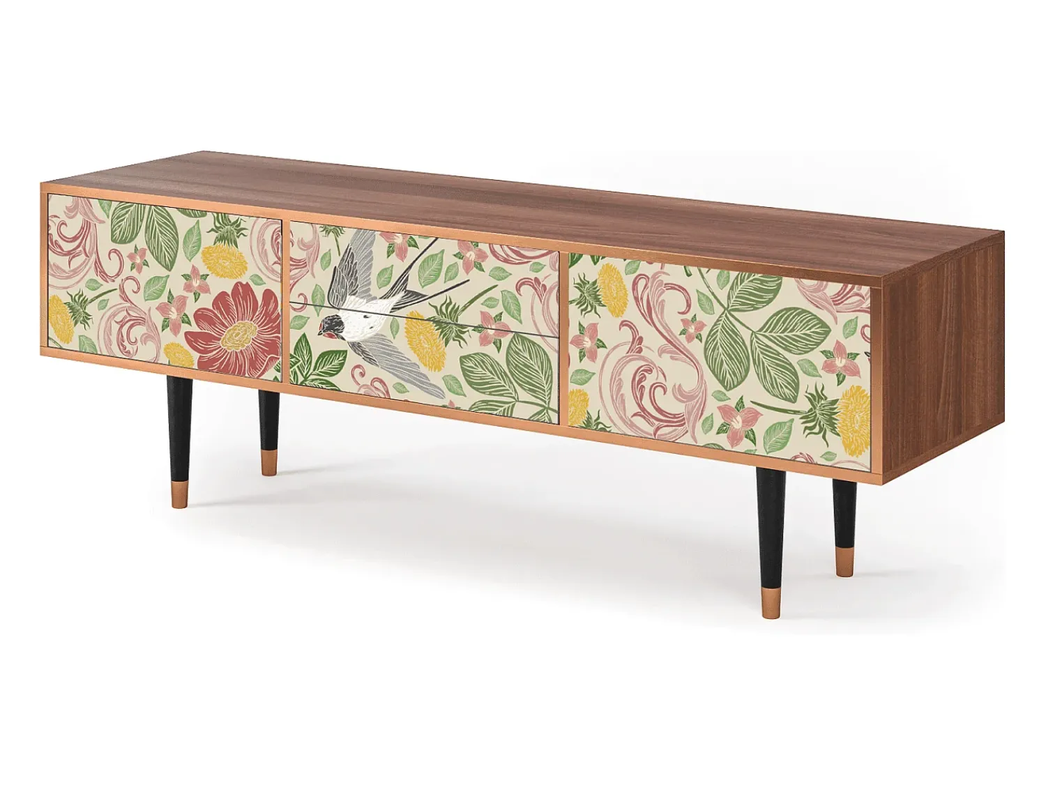 Mueble de TV - 170х59х48 cm - T4 - Spring Swallow, Nogueira^ Móvel De Tv