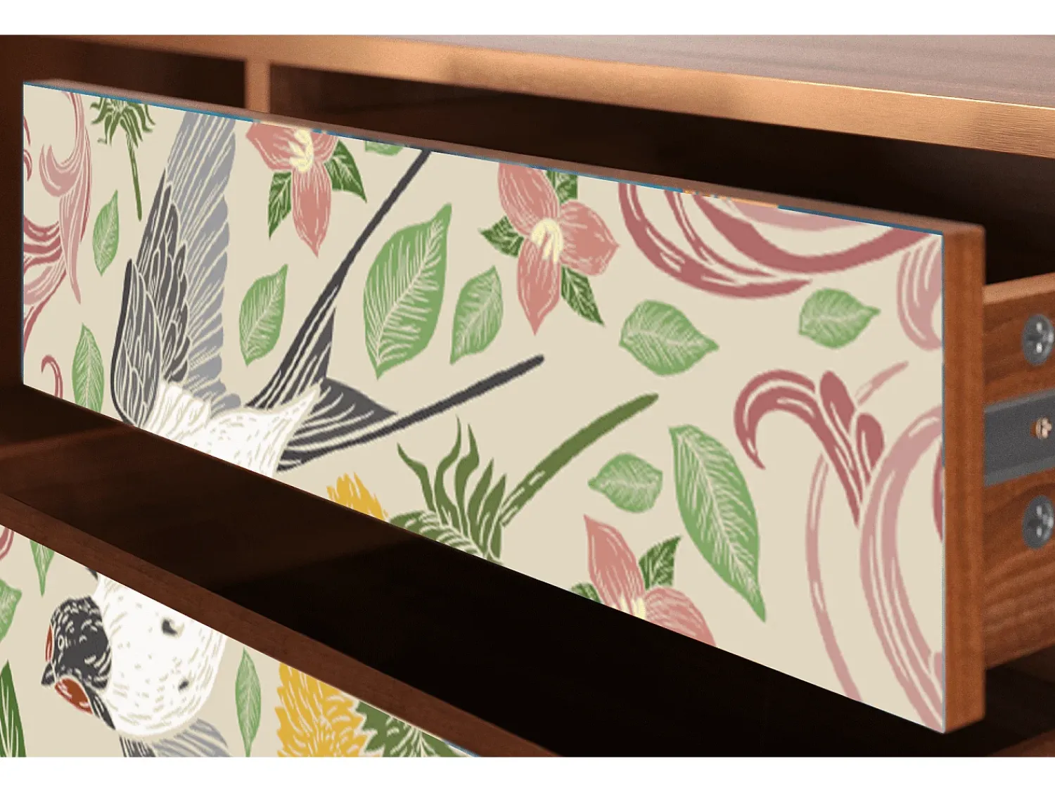 Mueble de TV - 170х59х48 cm - T4 - Spring Swallow, Nogueira^ Móvel De Tv