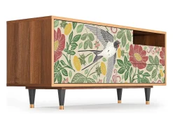 Móvel De Tv* Mueble de TV - 125х56х41 cm - T7 - Spring Swallow, Nogueira Castanho
