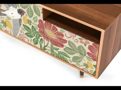 Móvel De Tv* Mueble de TV - 125х56х41 cm - T7 - Spring Swallow, Nogueira Castanho
