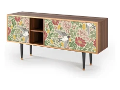 Móvel De Tv* Mueble de TV - 150х69х41 cm - T5 - Spring Swallow, Nogueira Castanho