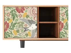 Móvel De Tv* Mueble de TV - 150х69х41 cm - T5 - Spring Swallow, Nogueira Castanho