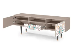 Móvel De Tv| Mueble de TV - 170х59х41 cm - T6 - Spring Ceramics, Latte Bege