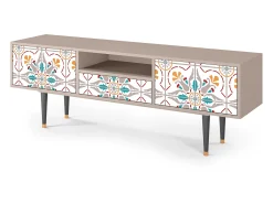 Móvel De Tv| Mueble de TV - 170х59х41 cm - T6 - Spring Ceramics, Latte Bege