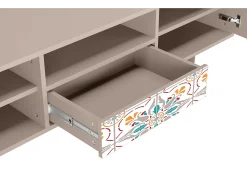 Móvel De Tv| Mueble de TV - 170х59х41 cm - T6 - Spring Ceramics, Latte Bege