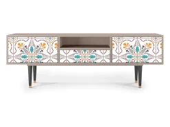 Móvel De Tv| Mueble de TV - 170х59х41 cm - T6 - Spring Ceramics, Latte Bege
