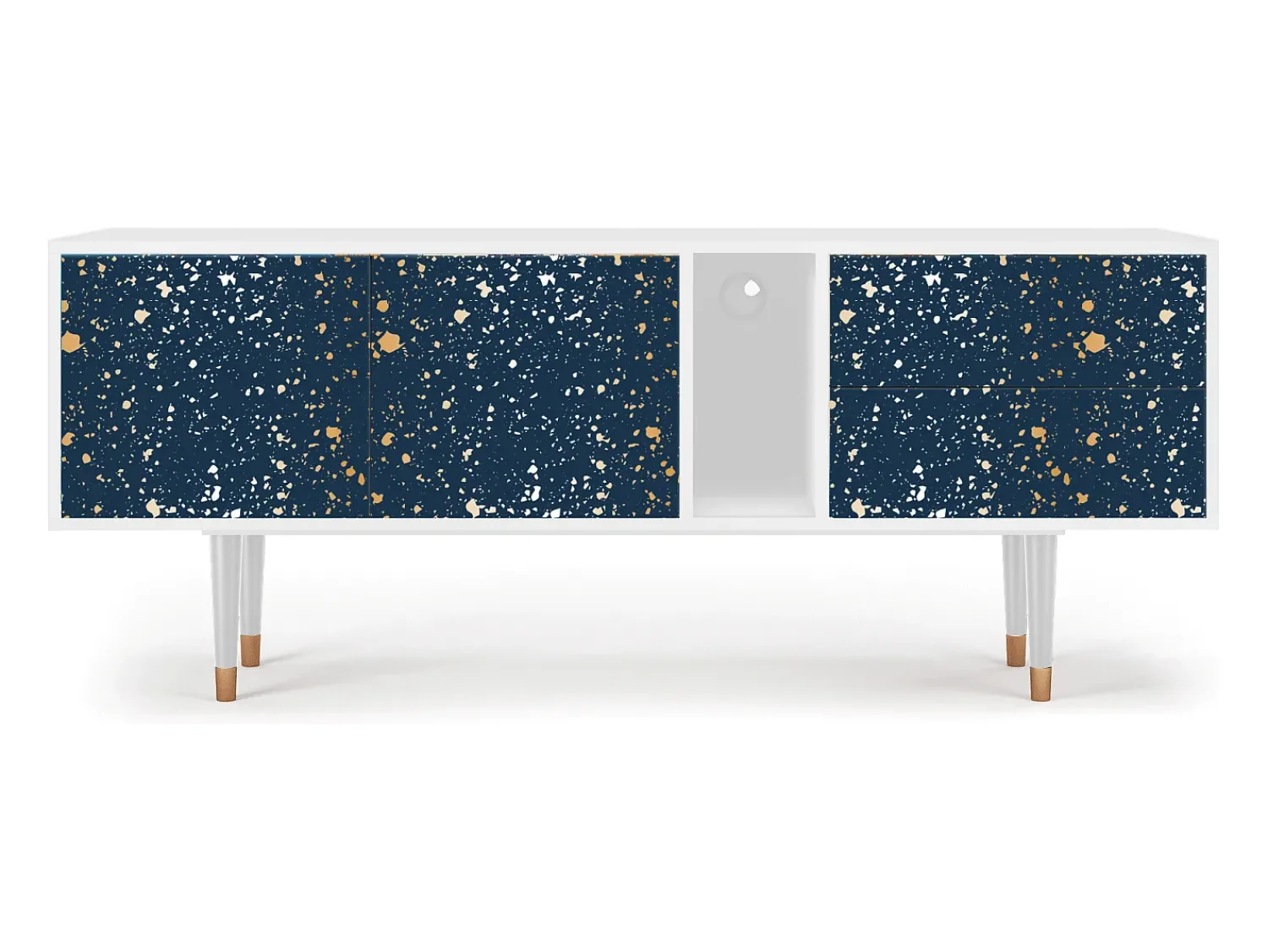 Clearance Mueble de TV - 170х69х48 cm - T1 - Starfall, Branco Bege