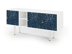 Móvel De Tv* Mueble de TV - 150х69х41 cm - T5 - Starfall, Branco Bege