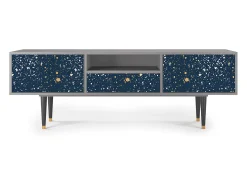 Móvel De Tv* Mueble de TV - 170х59х41 cm - T6 - Starfall, Cinza Cinzento