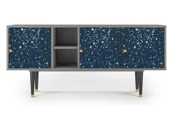 Móvel De Tv* Mueble de TV - 150х69х41 cm - T5 - Starfall, Cinza Cinzento