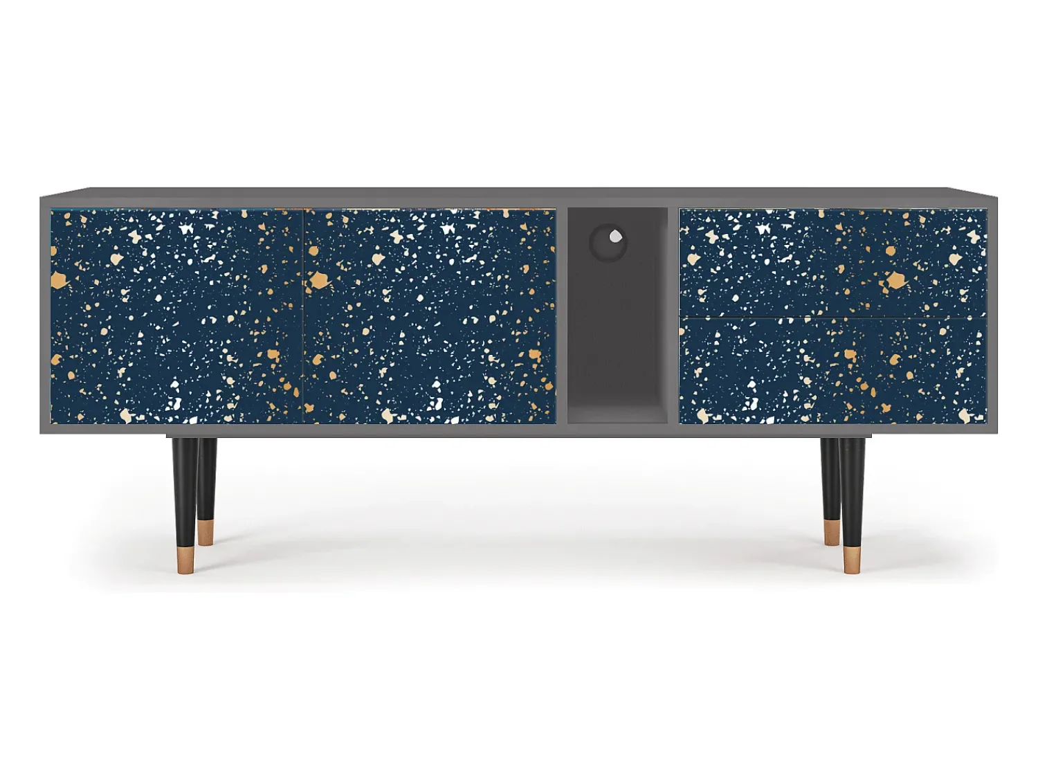 Mueble de TV - 170х69х48 cm - T1 - Starfall, Cinza^ Móvel De Tv