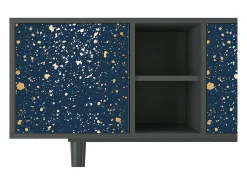 Discount Mueble de TV - 150х69х41 cm - T5 - Starfall, Antracite Cinza antracite