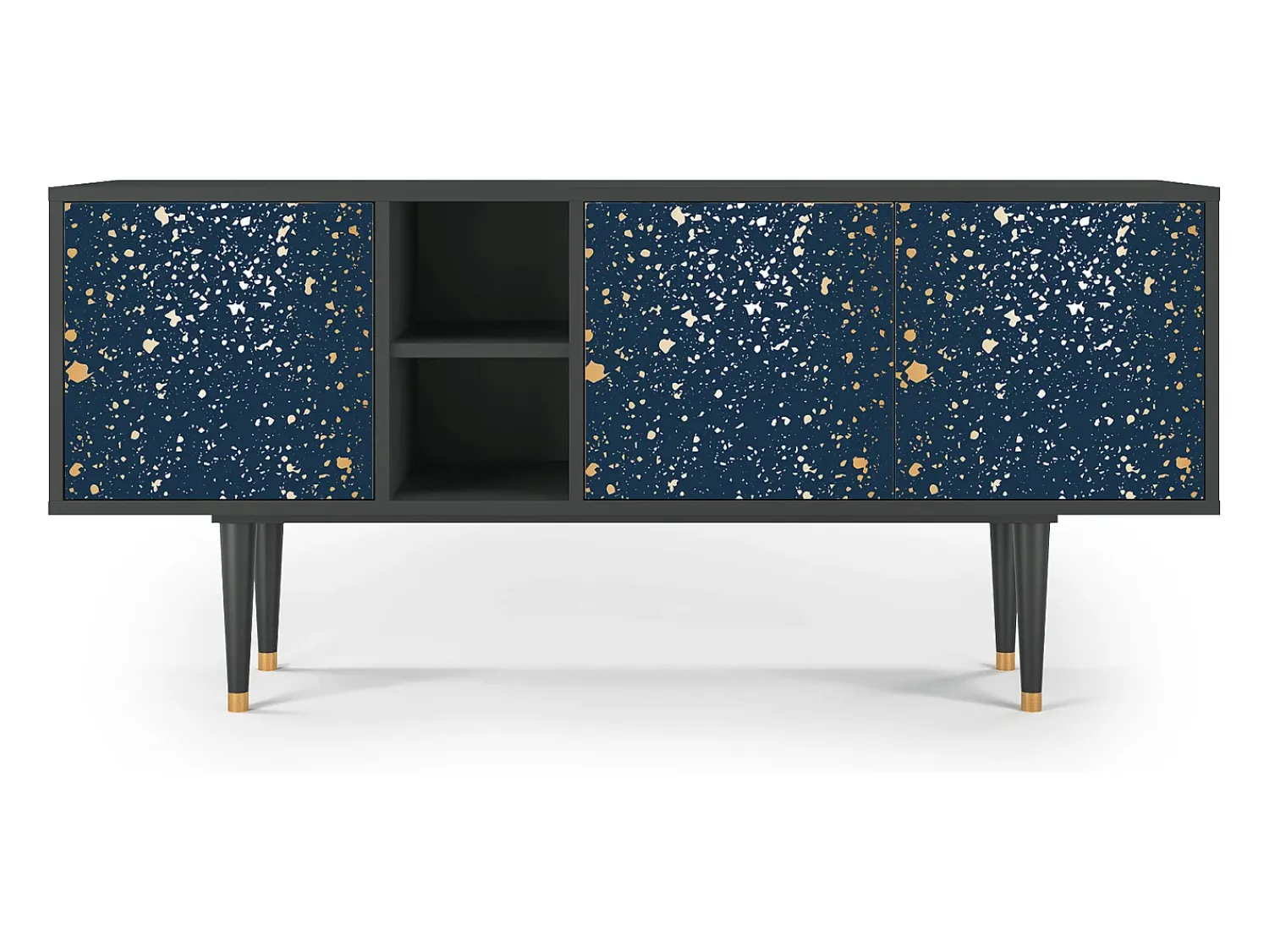 Discount Mueble de TV - 150х69х41 cm - T5 - Starfall, Antracite Cinza antracite