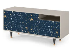 Móvel De Tv| Mueble de TV - 125х56х41 cm - T7 - Starfall, Areia Bege