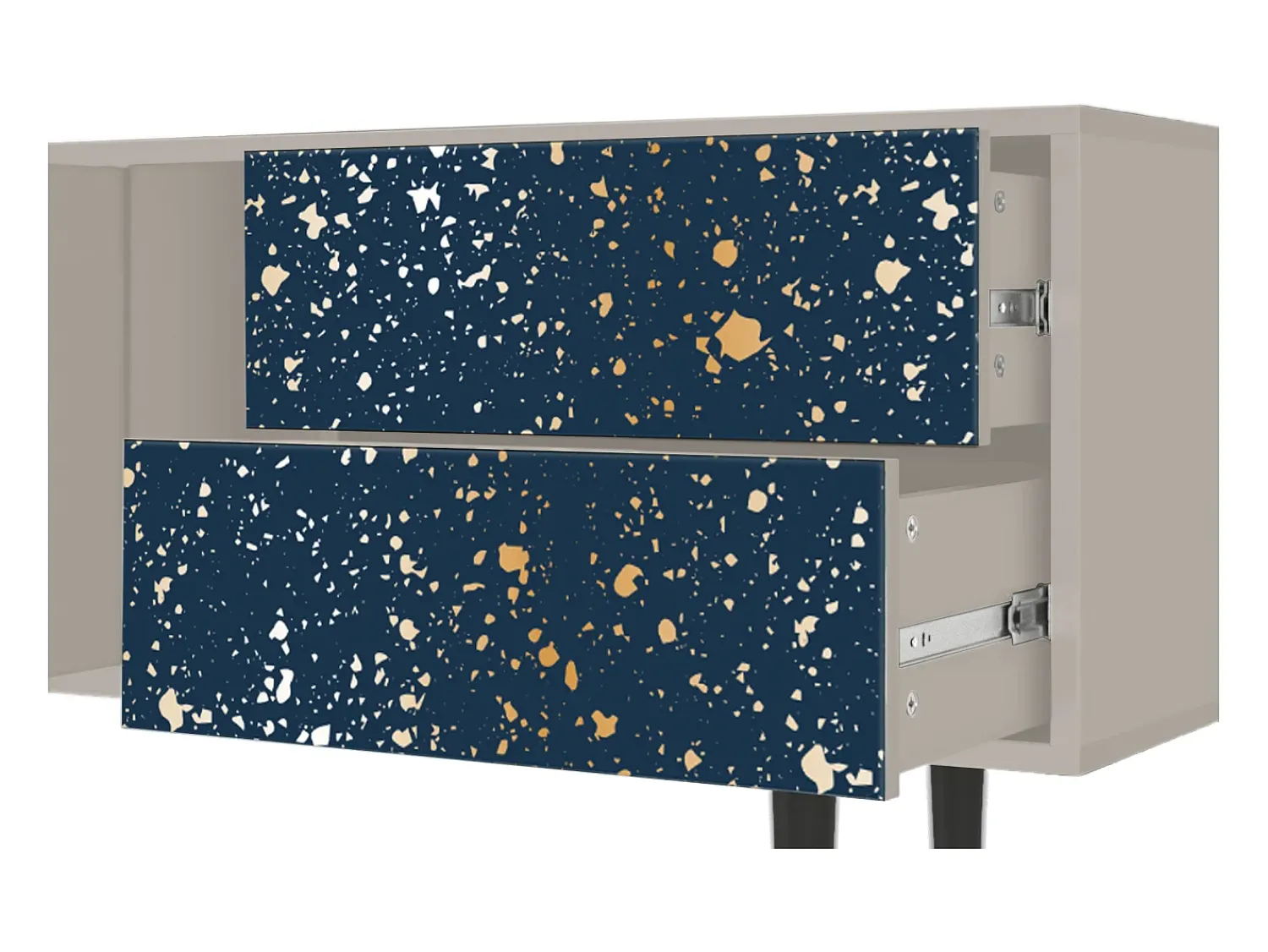Móvel De Tv| Mueble de TV - 170х69х48 cm - T1 - Starfall, Areia Bege