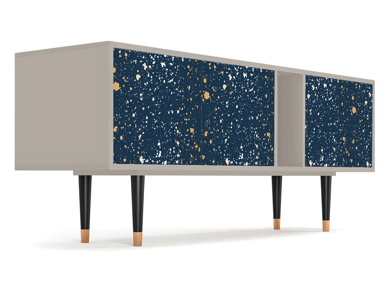 Móvel De Tv| Mueble de TV - 170х69х48 cm - T1 - Starfall, Areia Bege