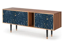 Móvel De Tv| Mueble de TV - 170х69х48 cm - T1 - Starfall, Nogueira Castanho