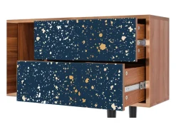 Móvel De Tv| Mueble de TV - 170х69х48 cm - T1 - Starfall, Nogueira Castanho