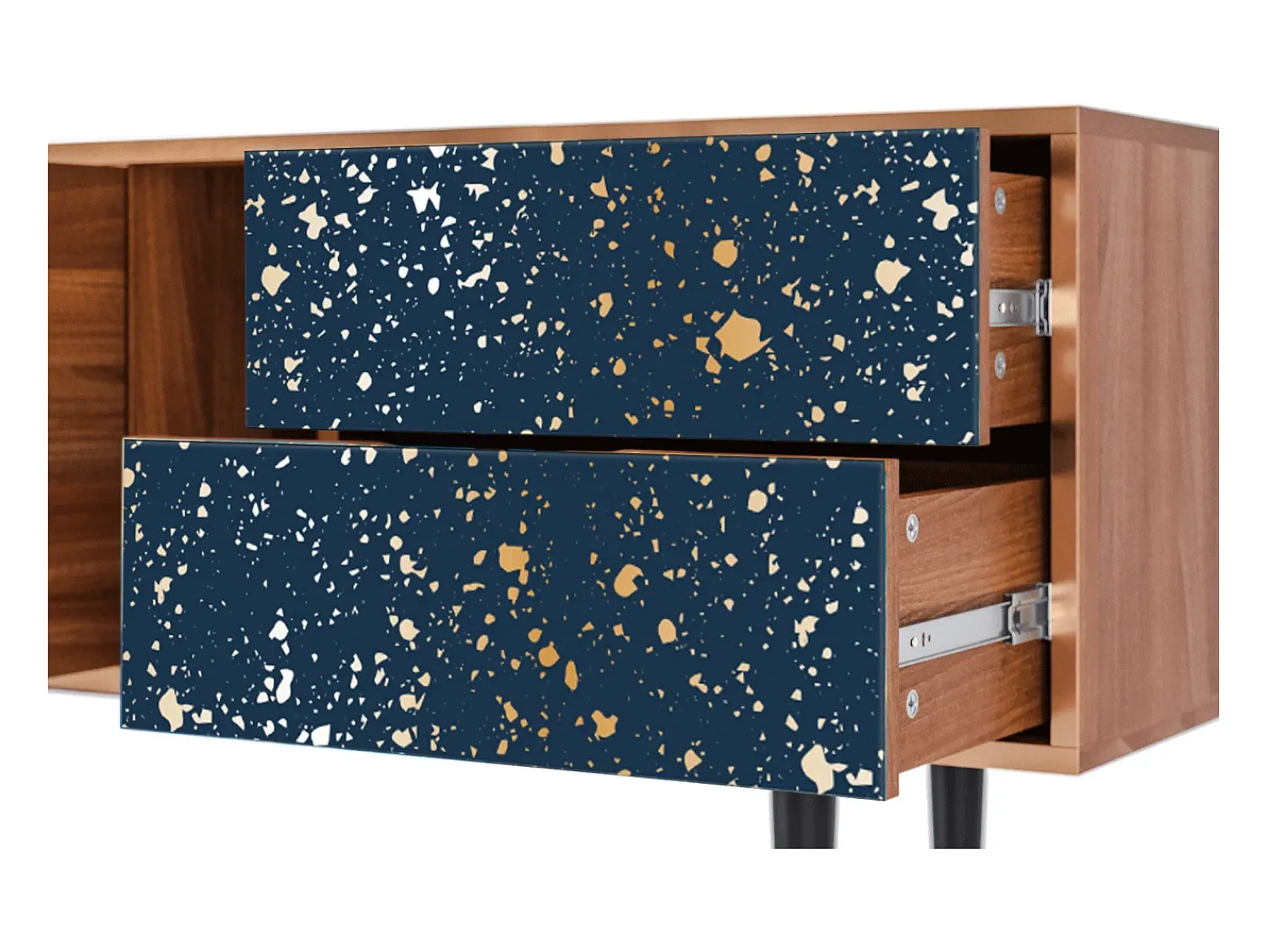 Móvel De Tv| Mueble de TV - 170х69х48 cm - T1 - Starfall, Nogueira Castanho
