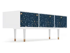 Móvel De Tv* Mueble de TV - 170х59х48 cm - T4 - Starfall, Branco Bege