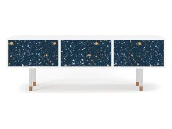 Móvel De Tv* Mueble de TV - 170х59х48 cm - T4 - Starfall, Branco Bege