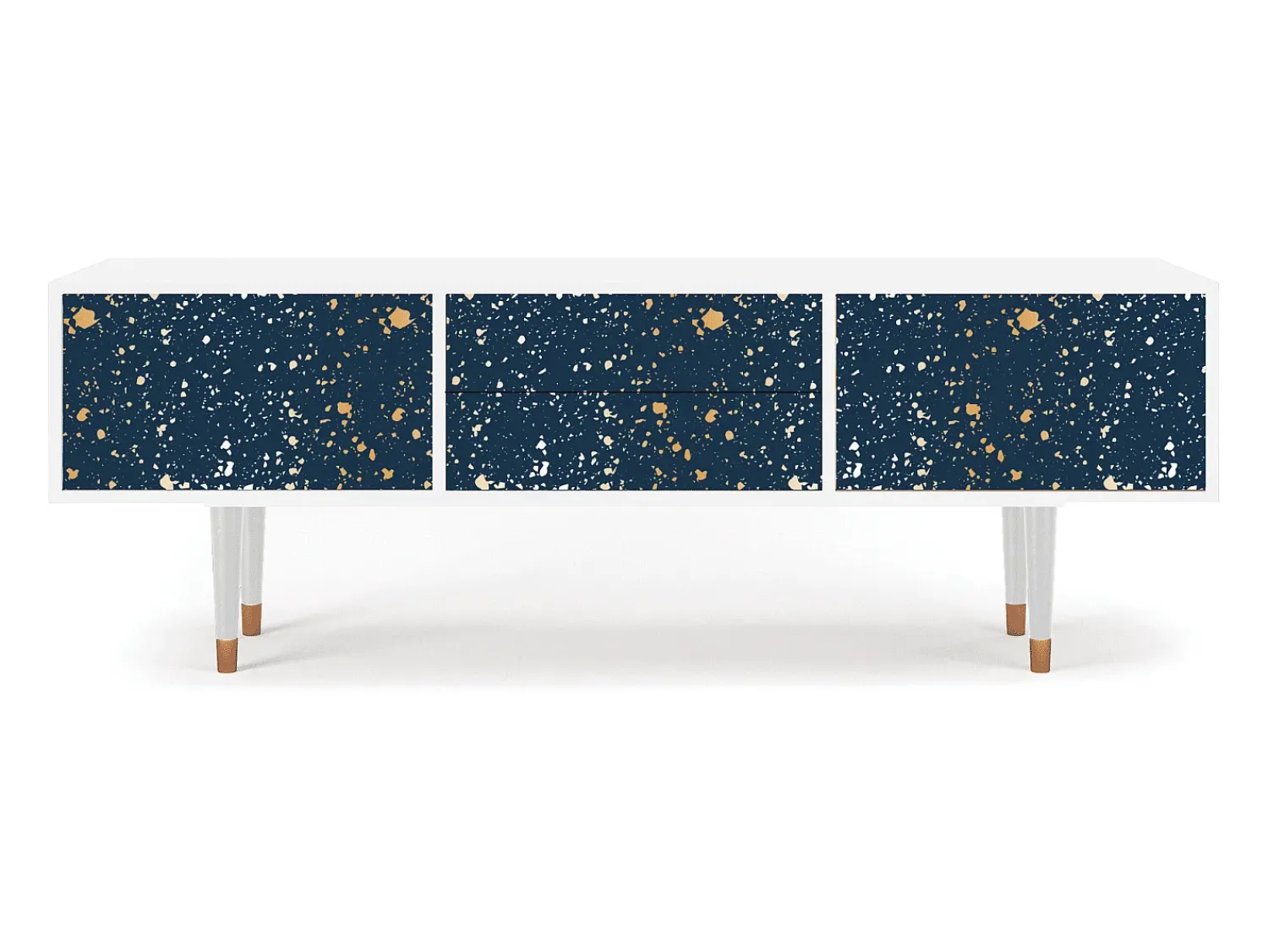 Móvel De Tv* Mueble de TV - 170х59х48 cm - T4 - Starfall, Branco Bege