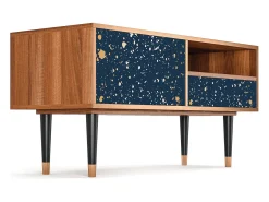 Móvel De Tv| Mueble de TV - 115х59х48 cm - T3 - Starfall, Nogueira Castanho