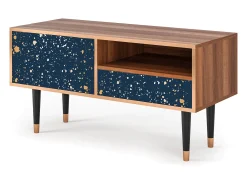 Móvel De Tv| Mueble de TV - 115х59х48 cm - T3 - Starfall, Nogueira Castanho