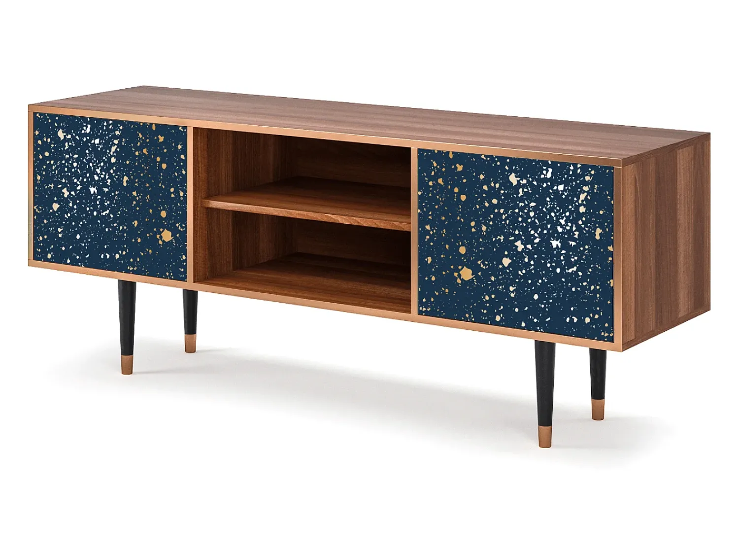 Discount Mueble de TV - 170х69х48 cm - T2 - Starfall, Nogueira Castanho