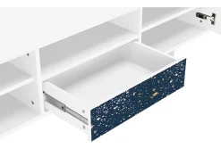 Móvel De Tv| Mueble de TV - 170х59х41 cm - T6 - Starfall, Branco Bege