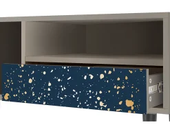 Móvel De Tv| Mueble de TV - 115х59х48 cm - T3 - Starfall, Areia Bege