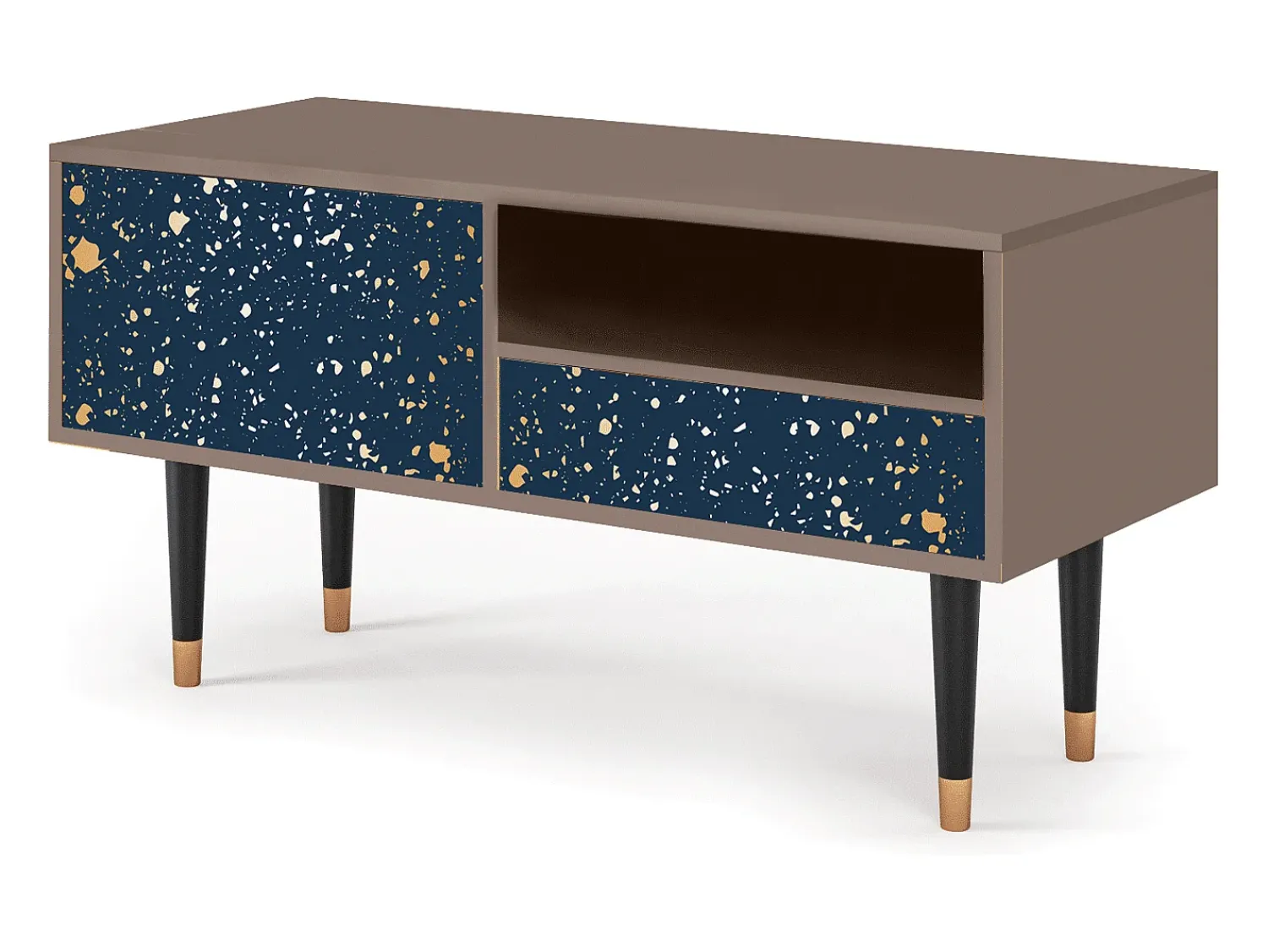 Online Mueble de TV - 115х59х48 cm - T3 - Starfall, Latte Bege