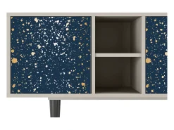 New Mueble de TV - 150х69х41 cm - T5 - Starfall, Areia Bege