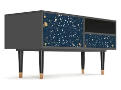 Móvel De Tv* Mueble de TV - 115х59х48 cm - T3 - Starfall, Antracite Cinza antracite