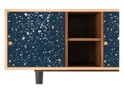 Móvel De Tv* Mueble de TV - 150х69х41 cm - T5 - Starfall, Nogueira Castanho