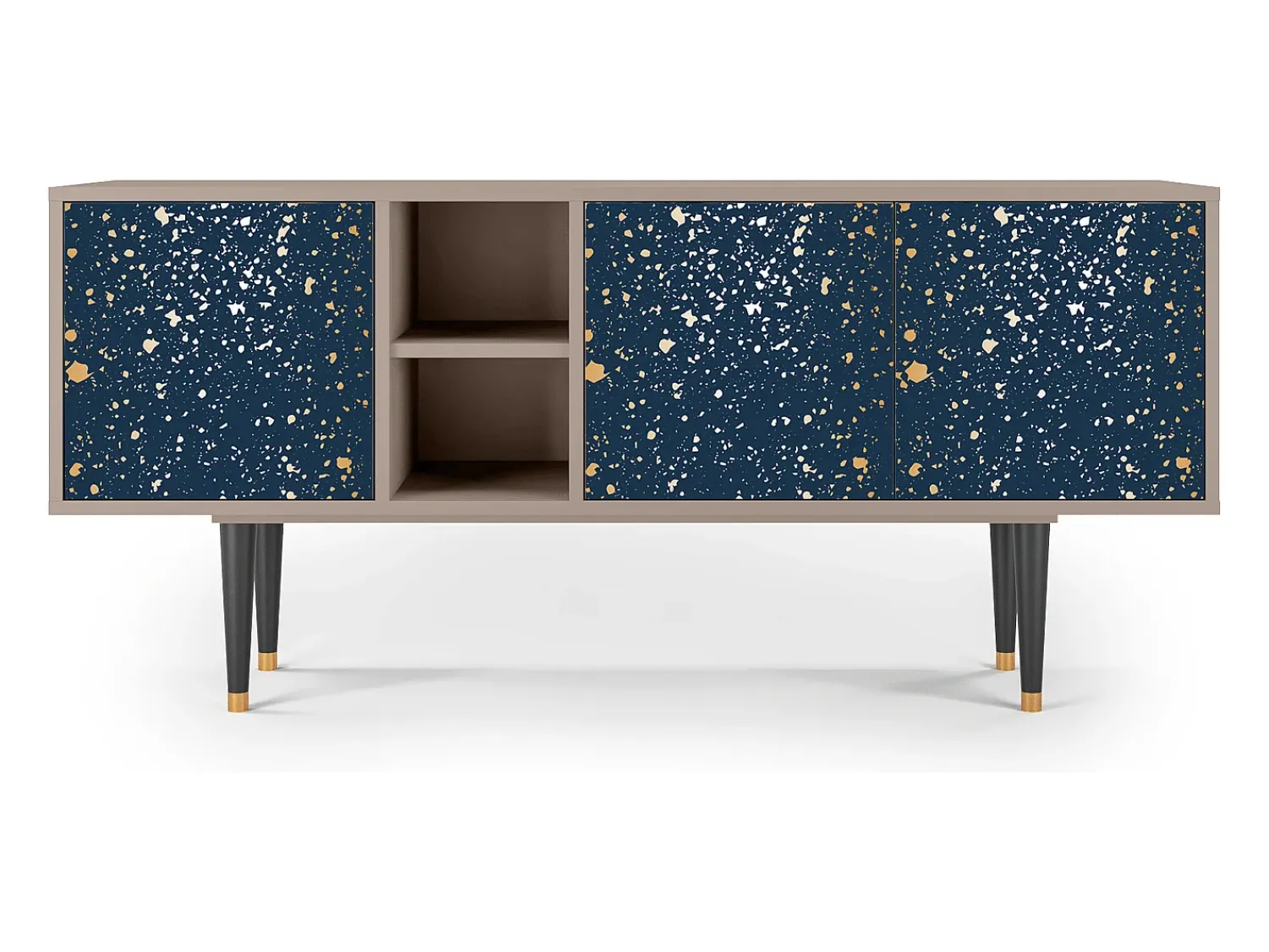 Móvel De Tv| Mueble de TV - 150х69х41 cm - T5 - Starfall, Latte Bege