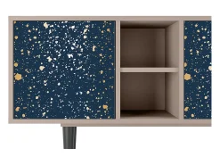 Móvel De Tv| Mueble de TV - 150х69х41 cm - T5 - Starfall, Latte Bege