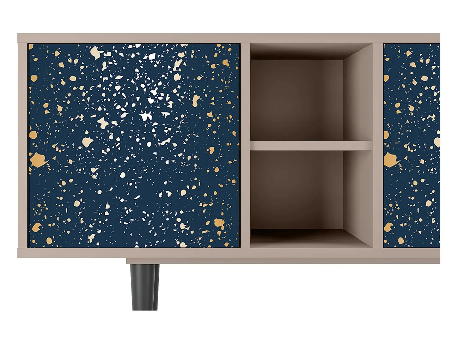 Móvel De Tv| Mueble de TV - 150х69х41 cm - T5 - Starfall, Latte Bege