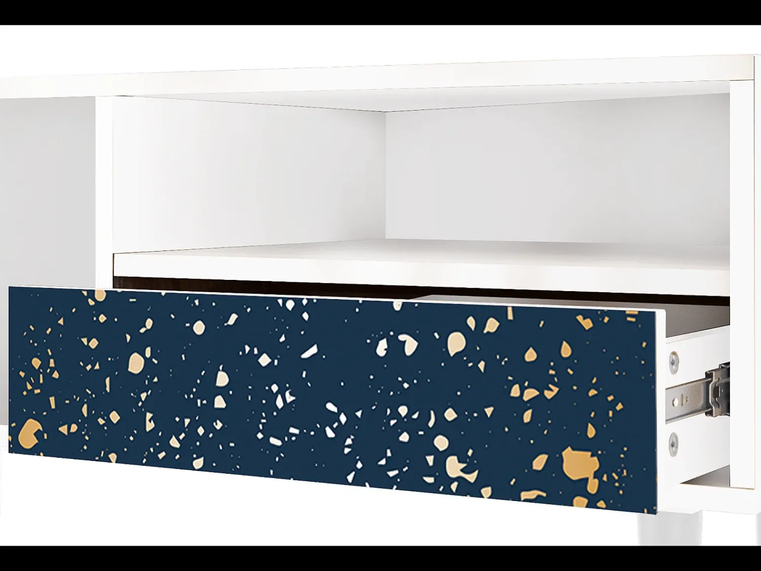 Mueble de TV - 115х59х48 cm - T3 - Starfall, Branco^ Móvel De Tv