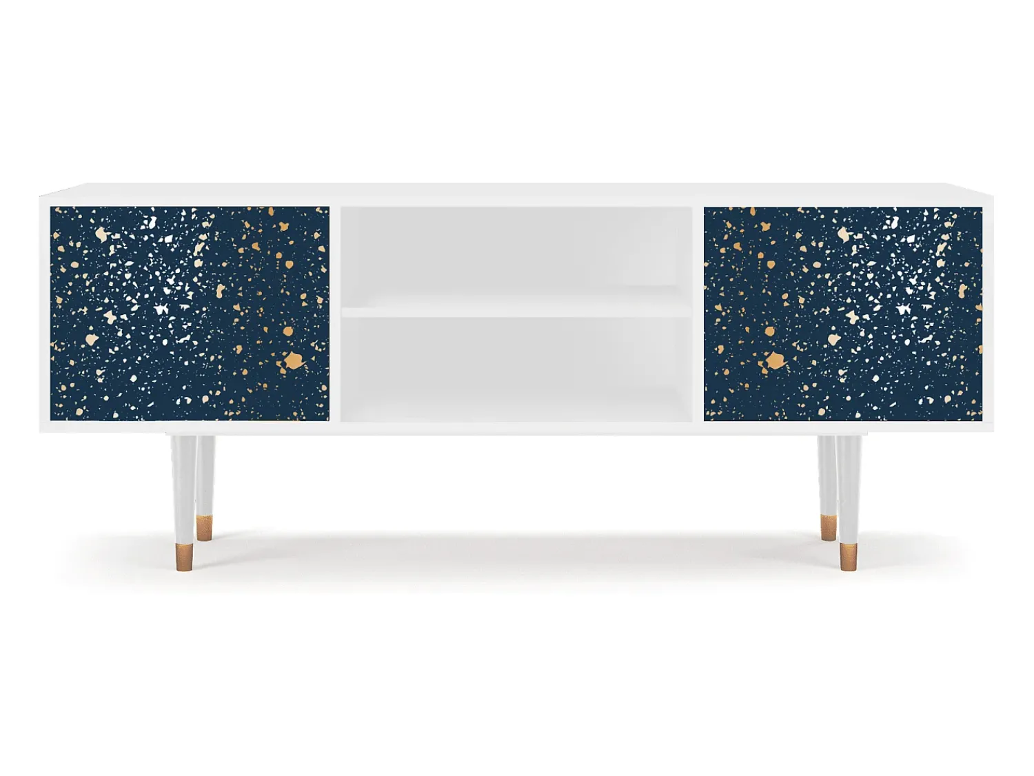 Móvel De Tv* Mueble de TV - 170х69х48 cm - T2 - Starfall, Branco Bege