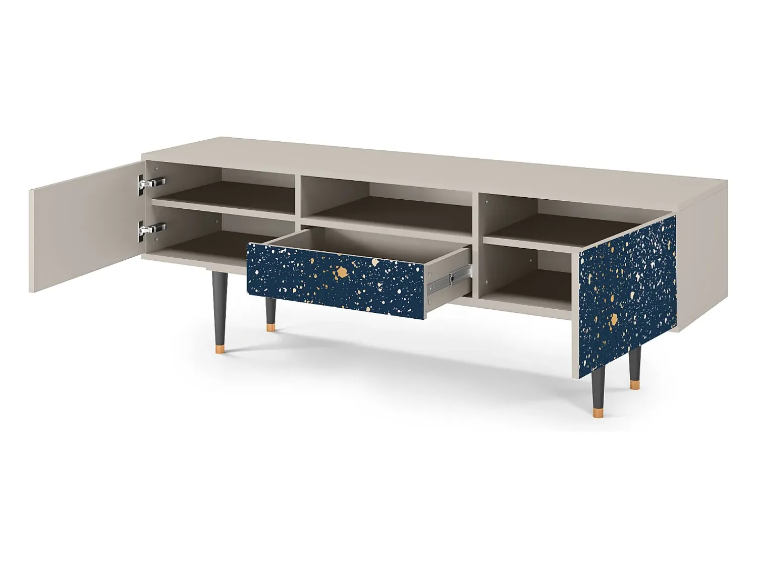Mueble de TV - 170х59х41 cm - T6 - Starfall, Areia^ Móvel De Tv