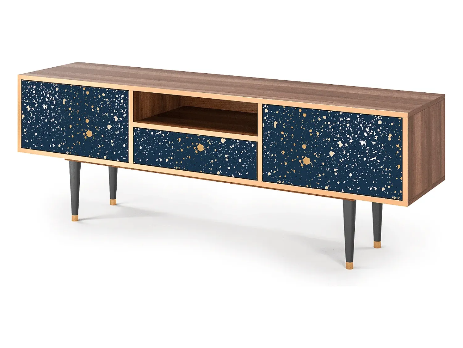 Mueble de TV - 170х59х41 cm - T6 - Starfall, Nogueira^ Móvel De Tv
