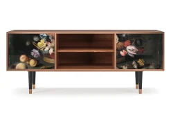 Clearance Mueble de TV - 170х69х48 cm - T2 - Still Life with Flowers, Nogueira Castanho