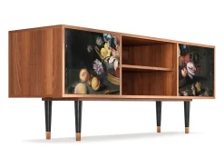 Clearance Mueble de TV - 170х69х48 cm - T2 - Still Life with Flowers, Nogueira Castanho