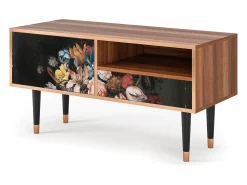 Mueble de TV - 115х59х48 cm - T3 - Still Life with Flowers, Nogueira^ Móvel De Tv