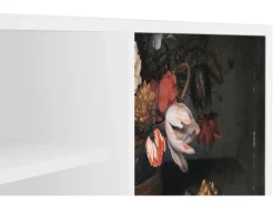 Móvel De Tv| Mueble de TV - 170х69х48 cm - T2 - Still Life with Flowers, Branco Bege