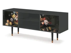 Mueble de TV - 170х69х48 cm - T2 - Still Life with Flowers, Antracite^ Móvel De Tv