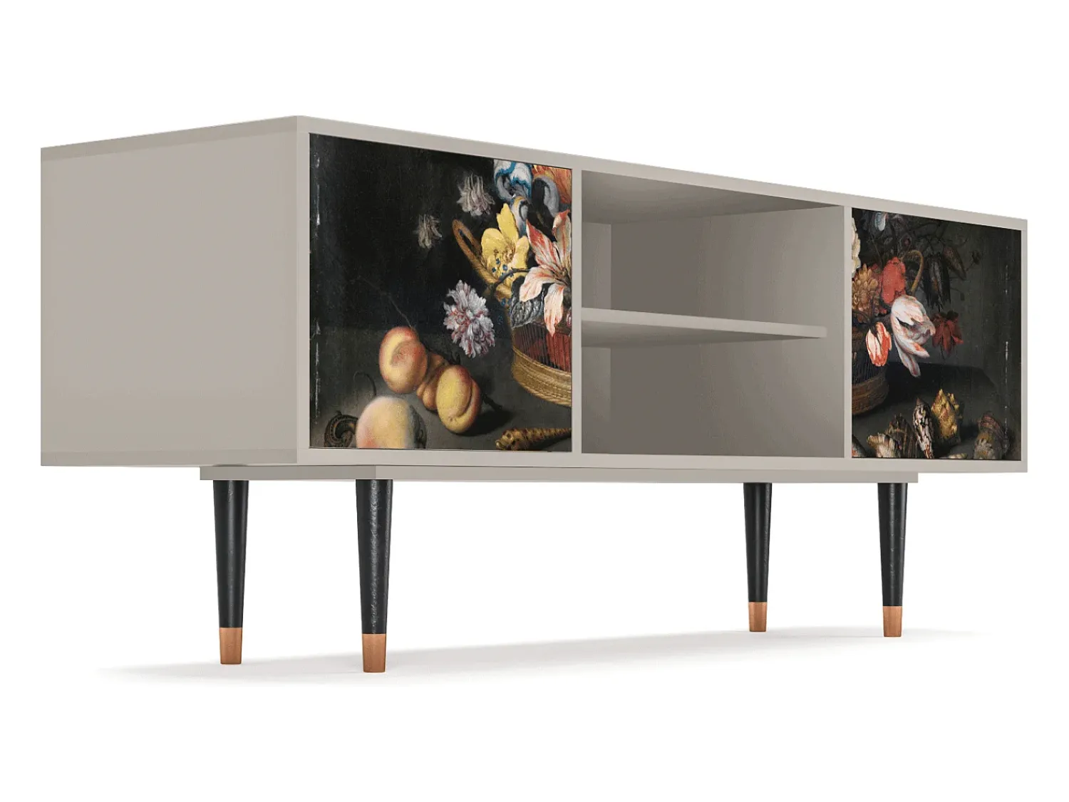 Mueble de TV - 170х69х48 cm - T2 - Still Life with Flowers, Areia^ Móvel De Tv