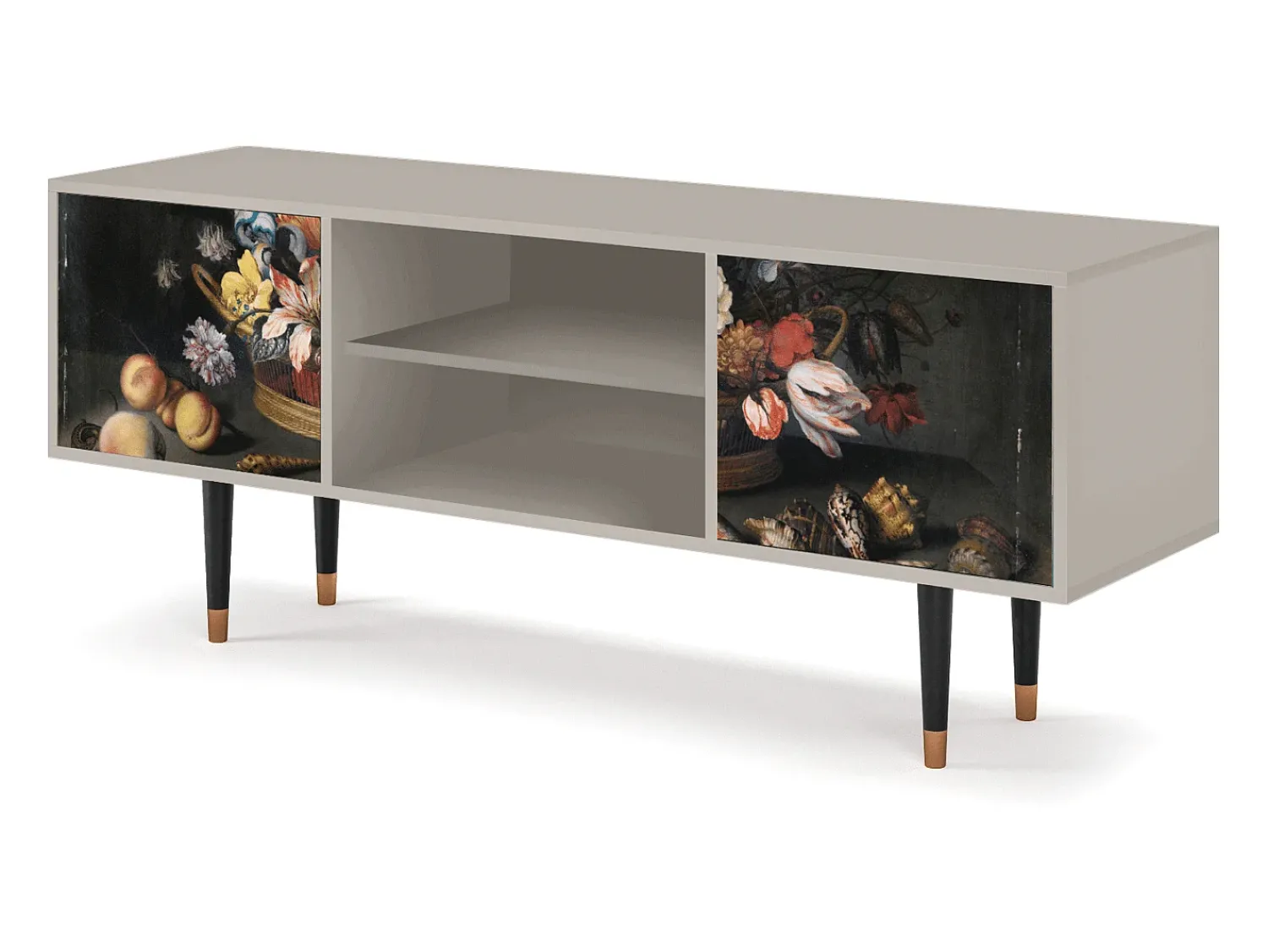 Mueble de TV - 170х69х48 cm - T2 - Still Life with Flowers, Areia^ Móvel De Tv